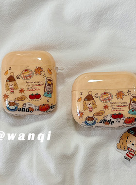 可爱卡通小狗挂件适用苹果AirPods4耳机保护套AirPod4保护壳pro2全包s4软壳Pods3硅胶AirPodpro3第4代耳机盒p