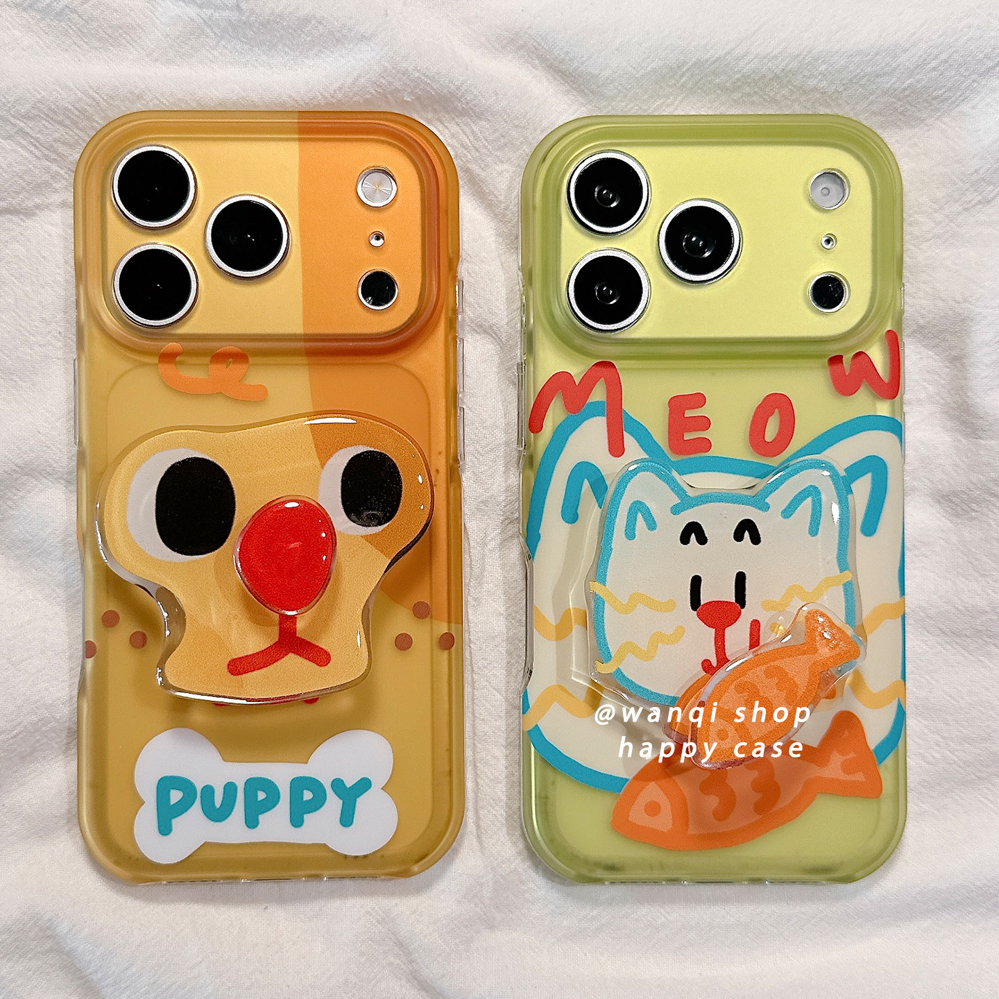 ins可爱小狗带支架适用苹果17手机壳iphone16promax高级感17pro硅胶15保护套16pm新款防摔全包边女软情侣卡通