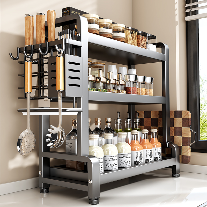 厨房不锈钢调料品置物架