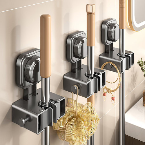 吸盘拖把壁挂夹挂钩浴室粘钩拖把