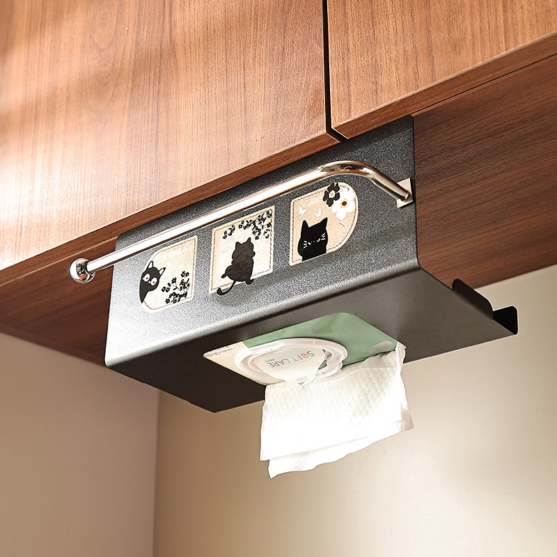 厨房橱柜卷纸架吊柜倒挂抽纸盒湿巾收纳盒纸巾架子收纳抹布纸挂架,厨房/烹饪用具,厨房置物架/置物柜/角架,淘宝优惠券,粉丝福利购,淘宝优惠卷