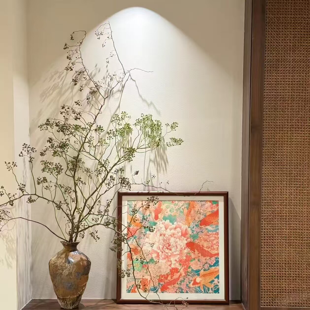山归来鲜切花绿色装饰花材简约家居摆件鲜花插花花瓶花器现代高端