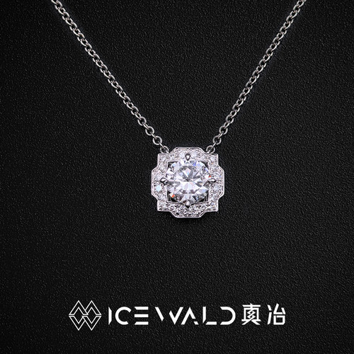Classic 项链｜ICEWALD真冶莲花围镶钻石项链18K金经典70分项链