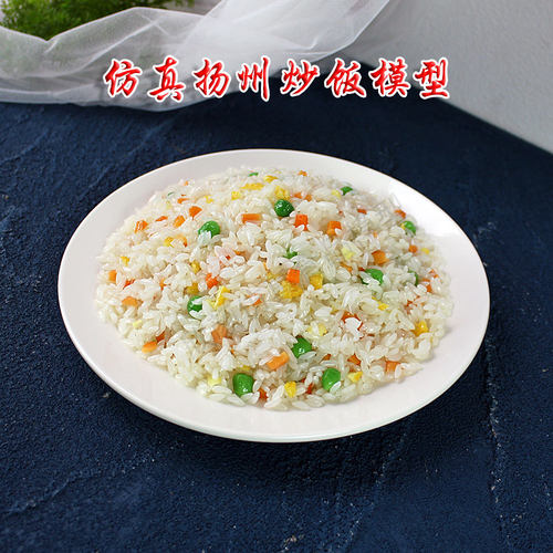 仿真扬州炒饭立体食品模型菜模