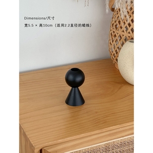 木质烛台蜡烛摆件轻奢高档创意家居客厅复古高级烛台装 法式 饰摆设
