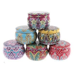 1PC Empty Tinplate Box Tins Cans Jars Containers Wicks