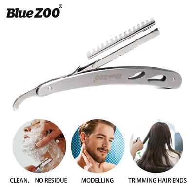 Bluezoo Stainless Steel Professional Hair Shaver Shaver Thin