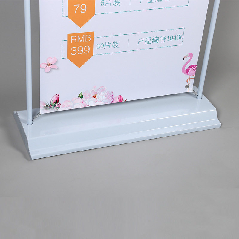 好货【铁质门型展架】注水门形弹簧广告挂画架制作广告易拉宝门型
