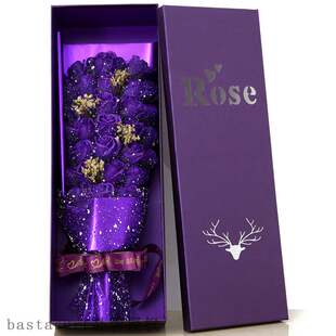 Tanabata Valentines Day gift new 33 Chiffon Rose Soap flow