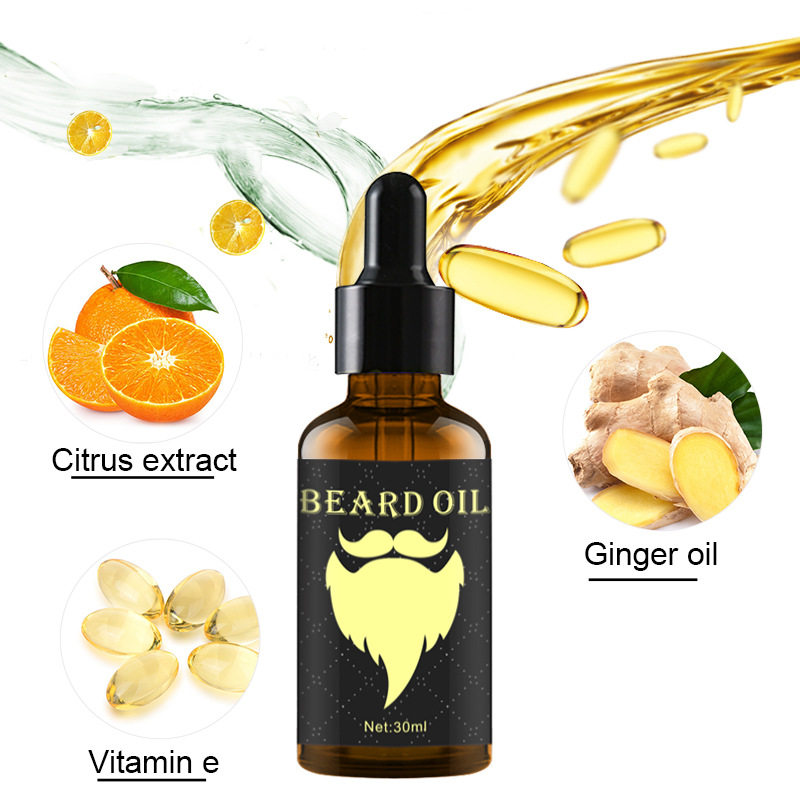 好货跨境peimei胡须护理精油 男士胡须护理毛躁30ml精油Beard oil