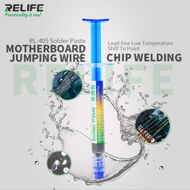 新品RELIFE RL-405 low temperature lead-free solder paste nee