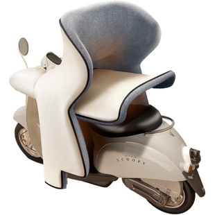 冬款电动车挡风被加绒加厚冬季防水内搭电动车挡风罩粉色保暖护腿