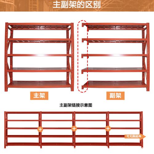 好货品仓库仓储货架模具重型置物架中型五金货架库房多层家用置物
