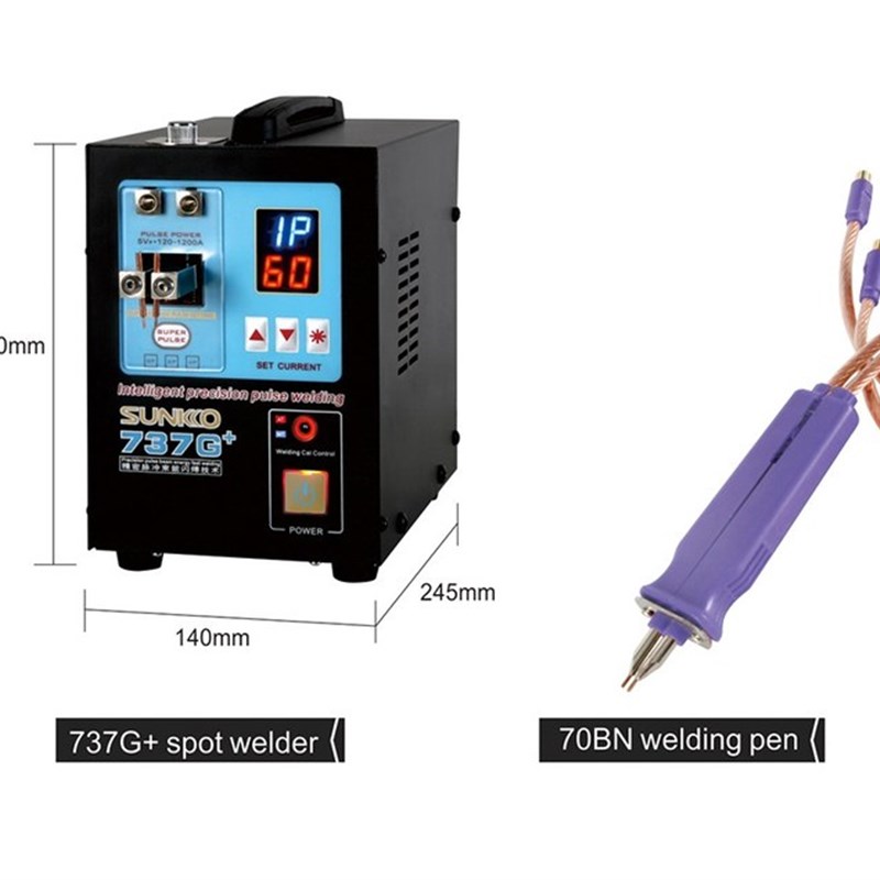 18650 Lithium Battery Welding SUNKKO 737G+ 70BN Welding Pen