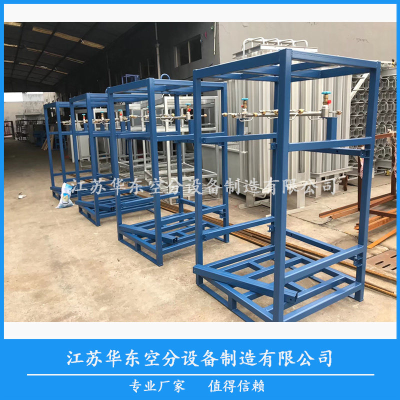 好货16瓶组氧气专用集装格周转箱散装格配高压汇流排带压力表