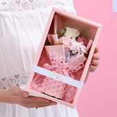 母亲节 礼物实用送妈妈朋友满天星干花花束玫瑰花香皂花礼盒