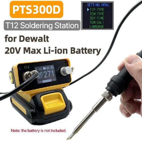 好货PTS300D T12 Digital Soldering Stations Adjustable Cordle