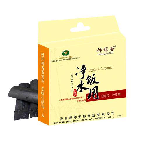 极速神龙谷竹炭片煮饭净水泡茶煮水质家用烧茶食用竹碳片鱼缸净化