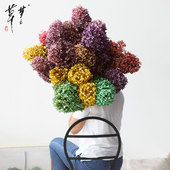 厂家直销单枝整枝木绣球永生花 DIY花材保鲜花绣球干花花束紫阳花
