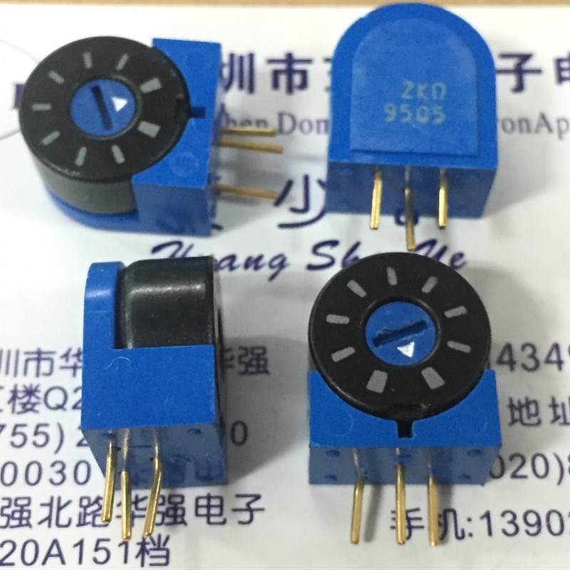 好货进口RJ13精密可调电位器立式200欧 500欧 1K 2K 20K侧调
