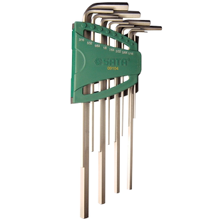 SATA世达英制内六角扳手套装6棱螺丝刀加长球头平头12件套工具