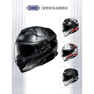 Air2摩托车头盔男女机车全盔gt2双镜片跑盔防雾四季 冬季 SHOEI