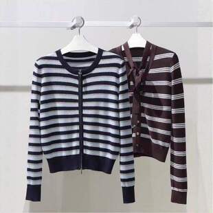 MM麦檬商场同款26春季新款简约百搭针织开衫1H2630851/1H2630951