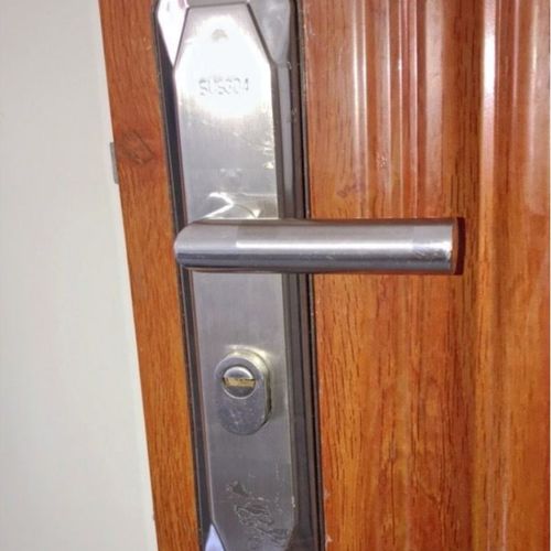 极速套装子母门锁双开门通用型房门D锁不锈钢拉手门把手铝合金大