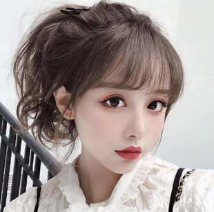 极速刘海儿假发假发3oD空气刘海假发女 网红假刘海自然留海头顶补
