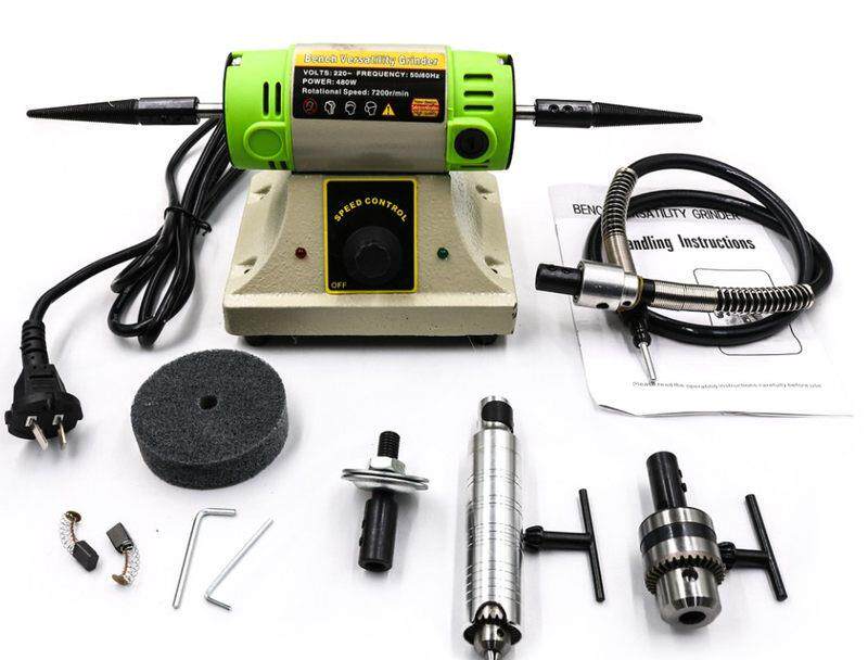 新品BG-3109台式多功能抛光机 玉石打磨机S 雕刻机 砂轮机