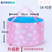 极速儿童泡澡捅免安装 防水加厚宝宝 可折叠旅行婴儿沐浴桶N便携式