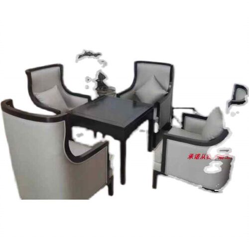 新品新中式茶楼卡座桌组合禅意民宿F餐厅酒店包厢会客接待洽谈沙