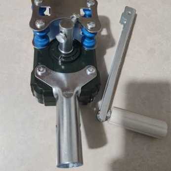 新品厂销大棚卷膜器温室10180米侧卷放风手P动摇膜机园艺养殖场自