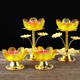 新品 家用仿琉璃烛k台酥油粒蜡烛灯架香熏蜡烛灯座佛前供佛灯长明