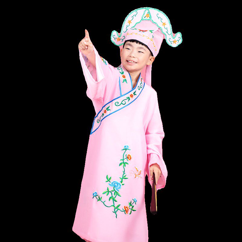 新品儿童戏服江南四大才子x服装古装服装六一唐伯虎服装表演服