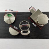 极速公共厕所卫生间隔断五金配件加厚304不锈钢指示锁Y带拉手插销