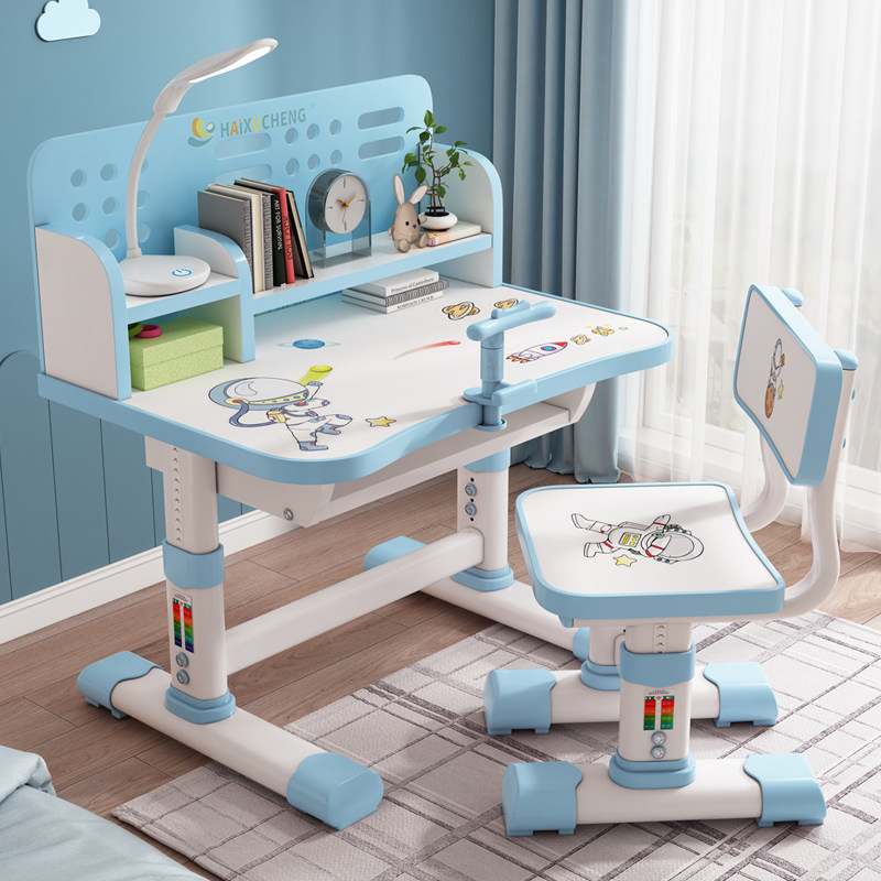 ikea宜家儿童学习桌家用小学生写字书桌简约课桌椅套装女孩男孩可