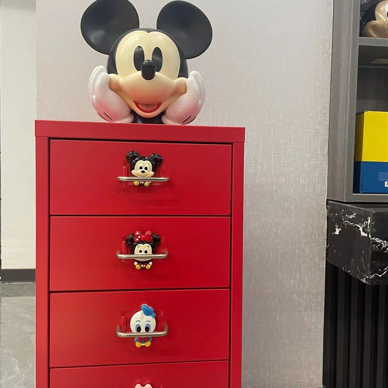 新品米奇零食收纳j柜家用铁皮收纳柜子置物柜储物柜多层衣柜多层