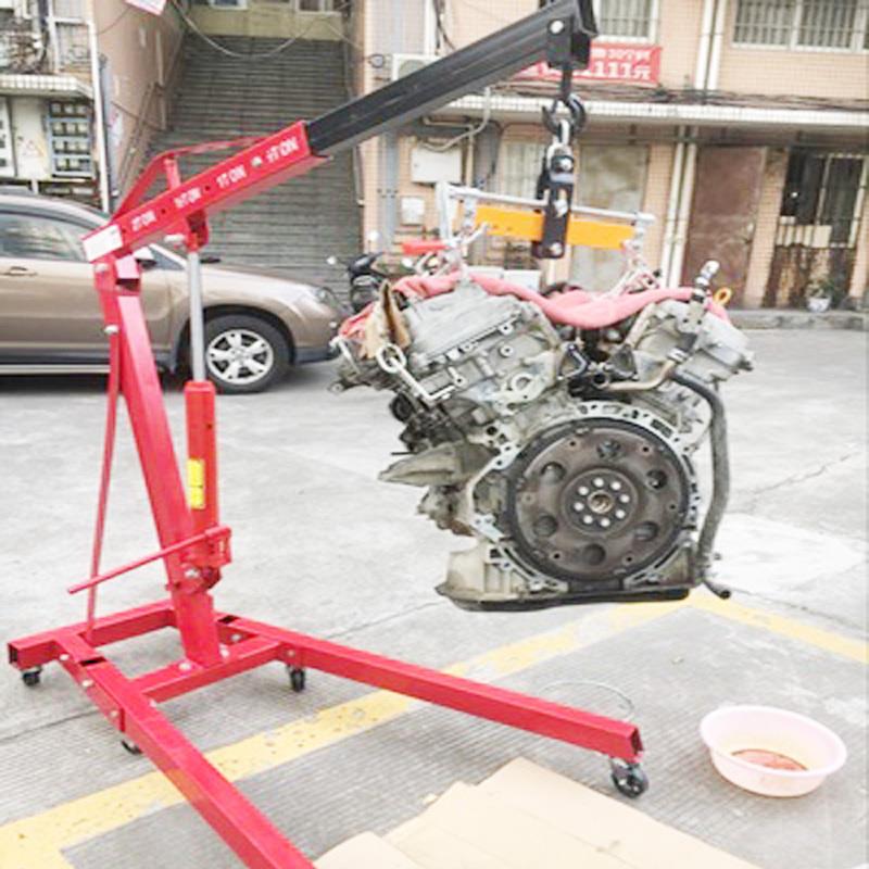 极速折叠小吊机液压汽车r引擎吊架引擎单臂吊机2吨3吨移动吊车千