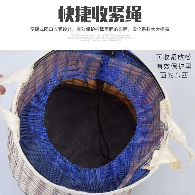 极速后挂带盖童车自行车篮可折叠网筐雅迪电O动自行车车篮子前车