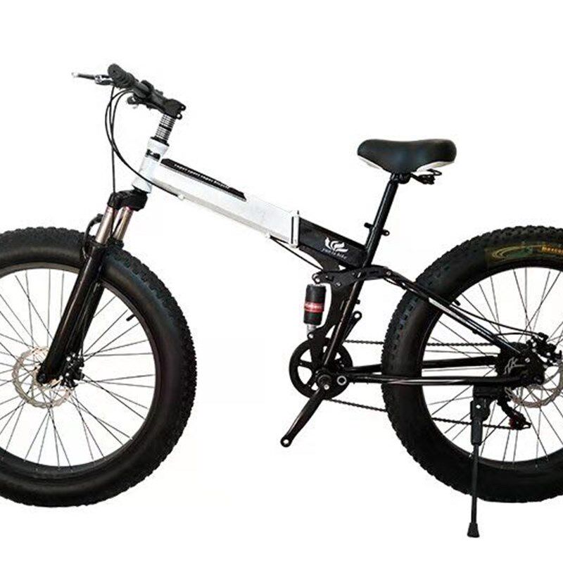 极速20寸折f叠雪地车4.0超宽大轮胎山地车男女式学生单车成人变速