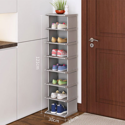 极速Shoe Cabinets DIY Metal Non-woven Vertical ShoVe Organiz