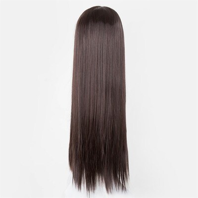 极速Black Wig Fei-Show Synthetic Heat ReKsistant Long Straig