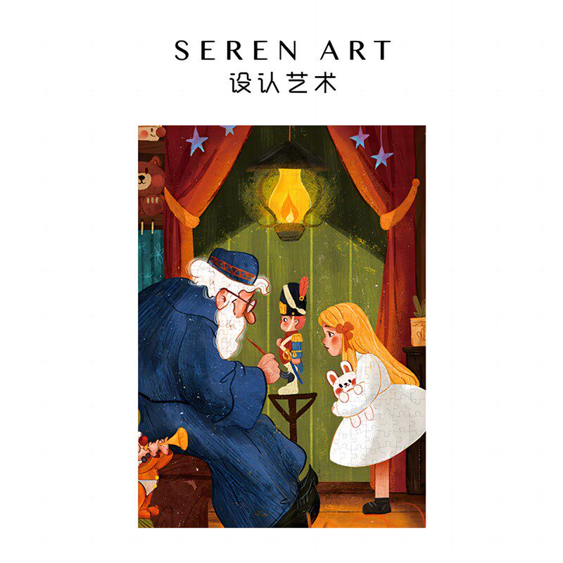 极速SEREN ART《天使的v礼遇》童话梦幻少女纸质成人拼图500片减