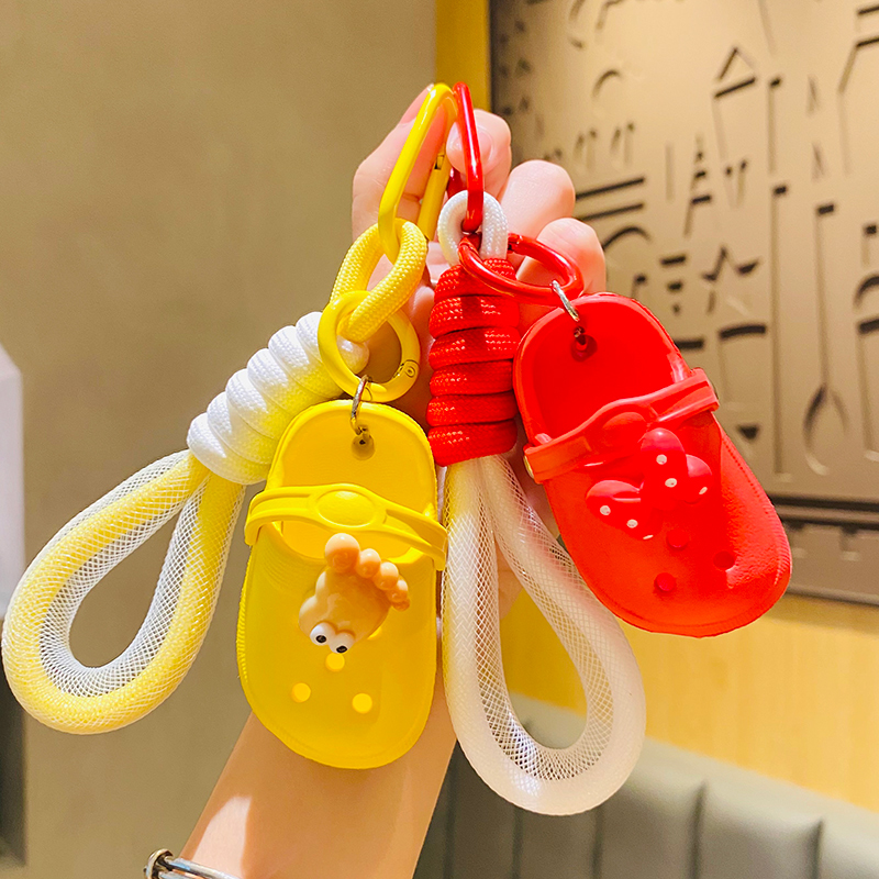 极速网红迷你洞洞鞋钥匙t扣女款精致卡通书包挂件小饰品钥匙炼挂