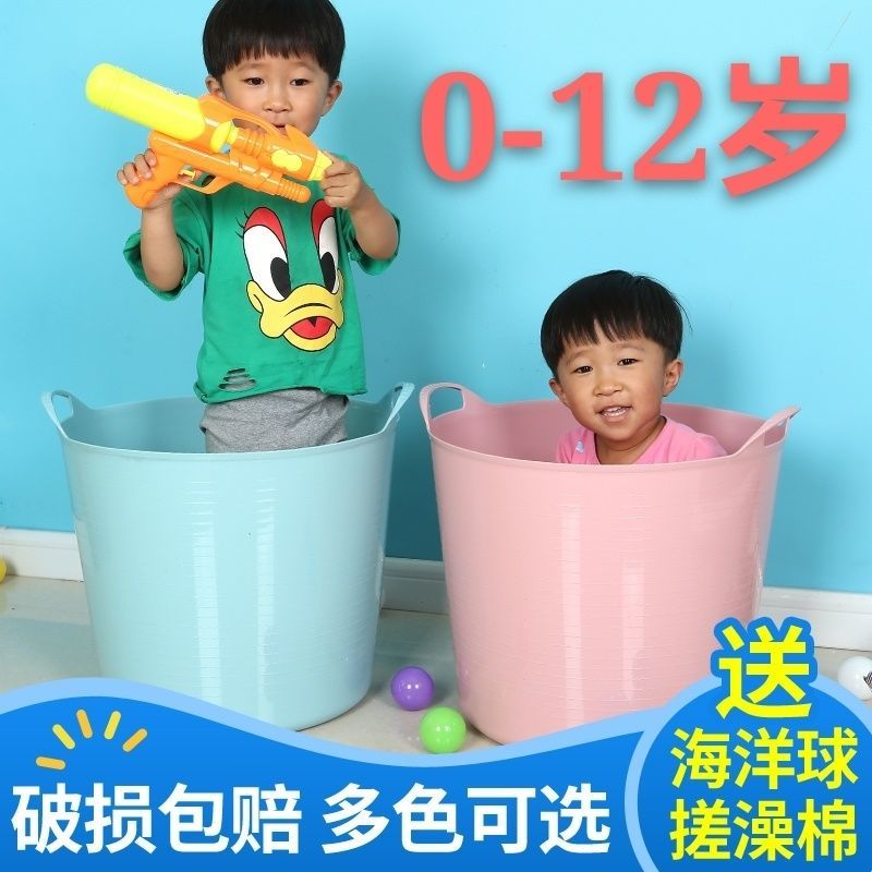 极速小孩家用可坐浴盆婴r儿洗澡盆宝宝泡澡桶儿童洗澡桶折叠幼儿