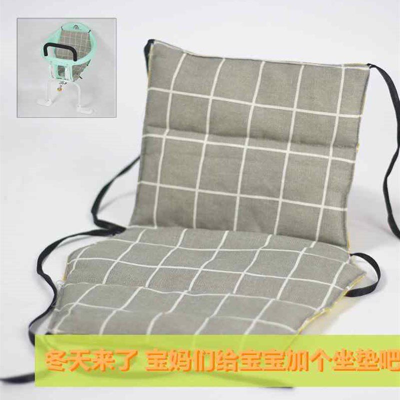 极速新款自行车儿童婴儿前置座椅折叠前J挂椅仿藤塑料电动单车宝