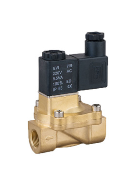 极速全铜电磁阀2V130-15常闭流体阀二通换向I阀2V130-10亚德客型2