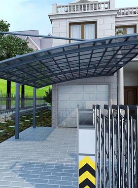 户外停车棚不锈钢大门楼铁艺格栅铝合金廊架屏风厂家施工和安装