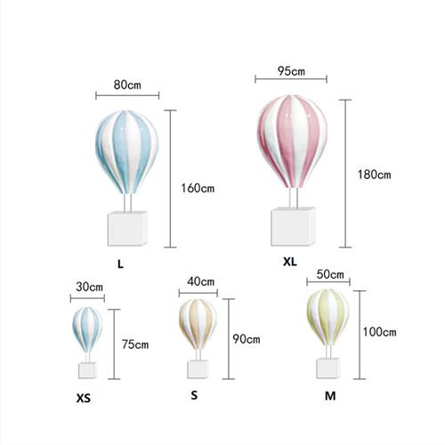 玻璃钢仿真热气球雕塑户外公园广场商业街游乐园婚庆装饰落地摆件